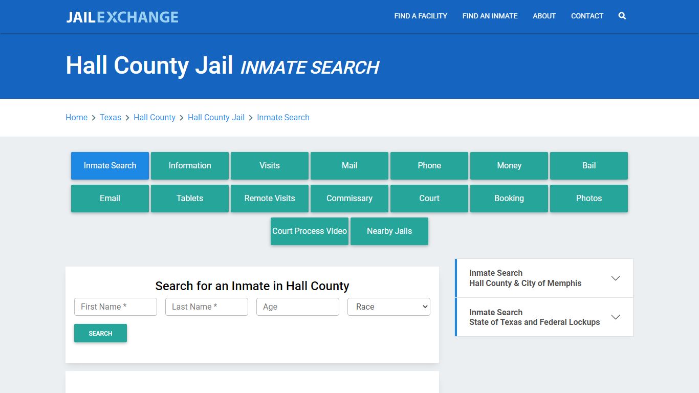 Hall County Jail, TX Inmate Search: Roster & Mugshots