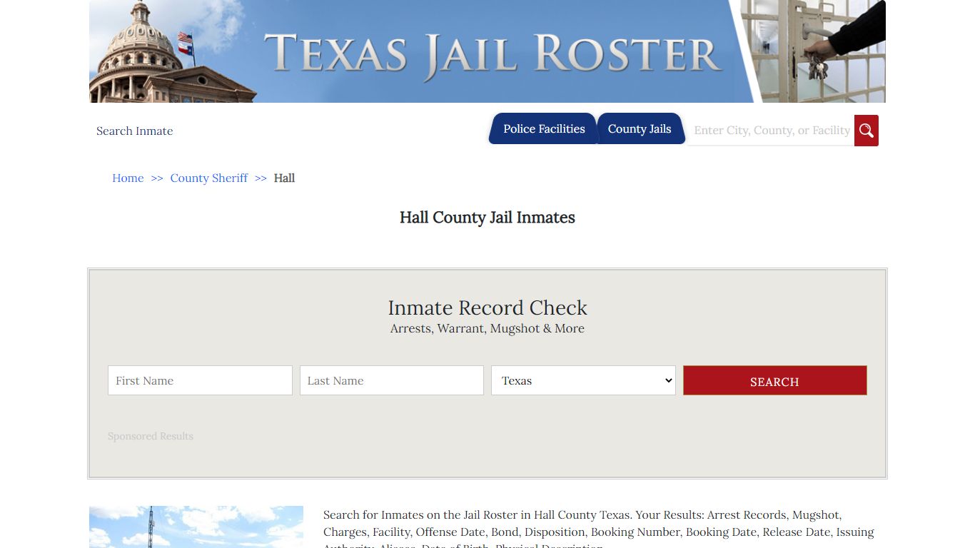 Hall County Jail Inmates - Jail Roster Search